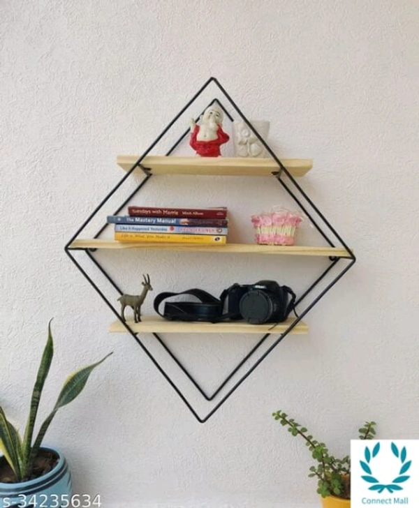 Wall Shelves - LXHXB:20x24x5, Metal, NO.Of Shelves: 1